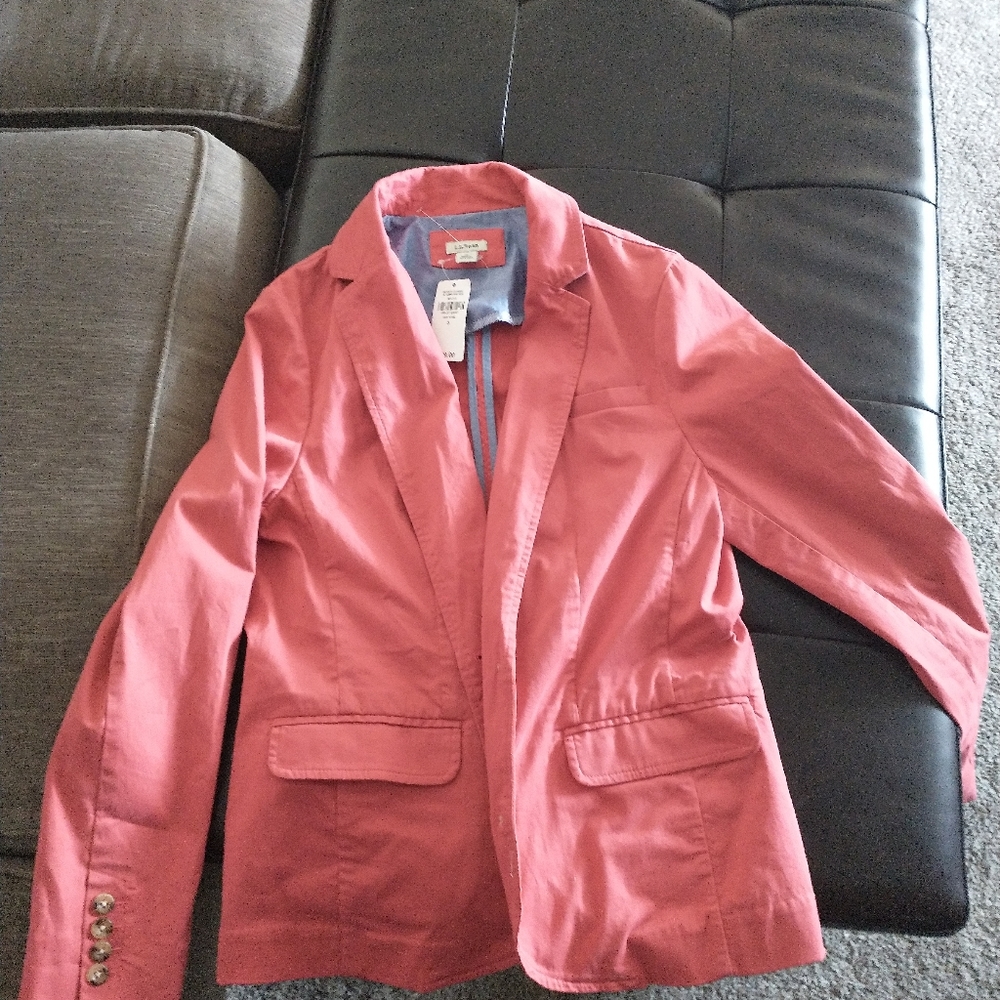 L.l. Bean coral orange classic blazer